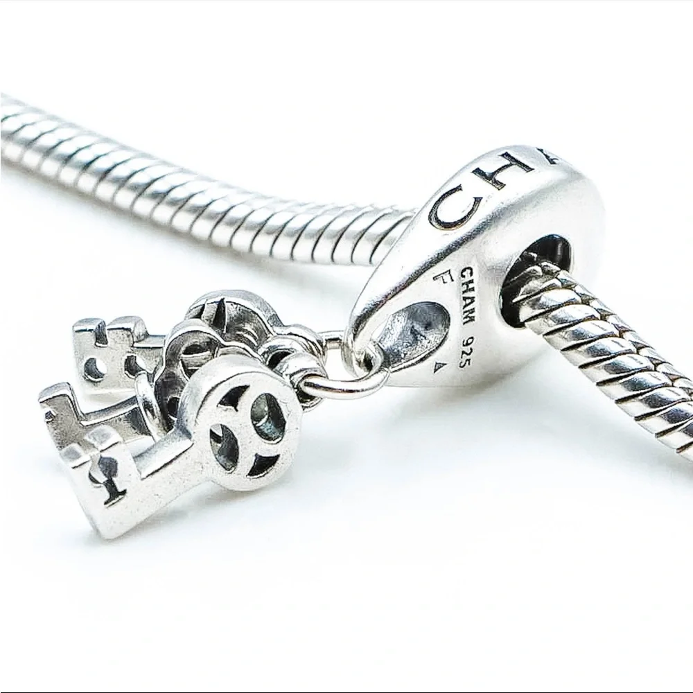 Chamilia 3 keys charm - Picture 6 of 8